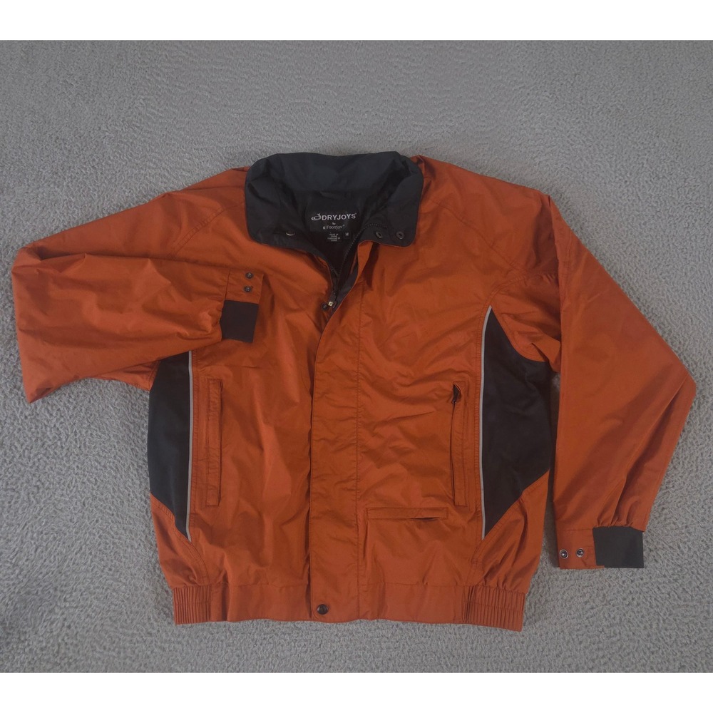 FootJoy Jacket‎ Mens Medium  DryJoys Colorblock Reflective Windbreaker Full Zip